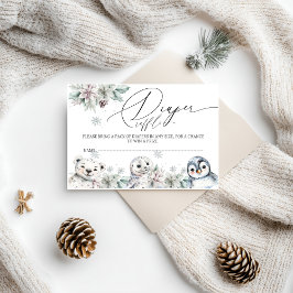 Kinderduschmaschine für Arktis Begleitkarte