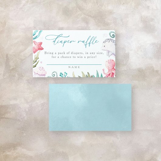 Kinderduschmaschine für Meerestiere Begleitkarte