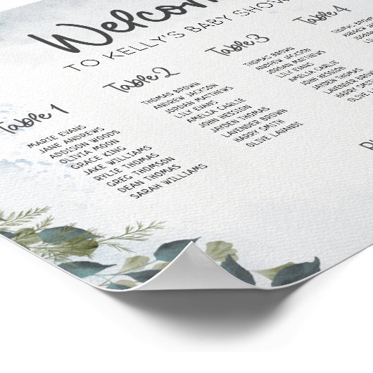 Kinderduschplan Poster (Ecke)