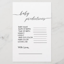 Kinderduschvorhersage Moderne Minimalistische, ein