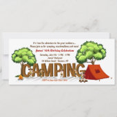 Kindereinladung Camping Einladung (Vorderseite)