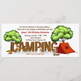Kindereinladung Camping Einladung