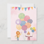 Kindereinladung Geburtstagsparty (Mädchen) Einladung (Rückseite)