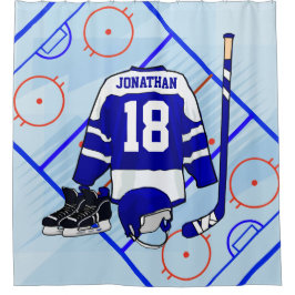 Kindereis-Hockey-Schlafzimmer-Sammlung 1 Duschvorhang