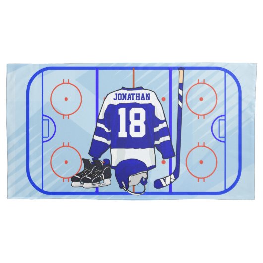 Kindereis-Hockey-Schlafzimmer- und Kissenbezug (Vorderseite)