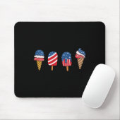 Kindereiscreme 4. Juli Cooles Dessert Patriotic Mousepad (Mit Mouse)