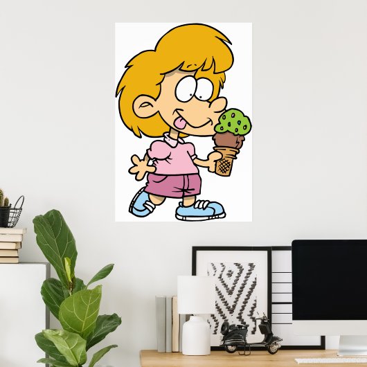 Kindereiscreme Poster (Heimbüro)