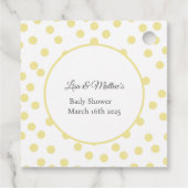 Kinderente und Ducklings Kinderdusche - Begrüßungs Geschenkanhänger (Rückseite)