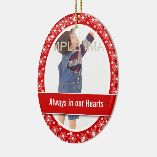 KindererinnerungsFoto PERSONIFIZIEREN Keramik Ornament (Links)