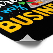 Kinderernährung ist mein Geschäftsessen Lady Schoo Poster (Ecke)