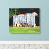 Kinderfahrrad 10"x 8", .75", Single Canvas Print Leinwanddruck (Insitu (Holzboden))