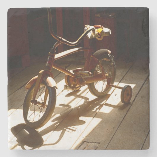 Kinderfahrrad in der ehemaligen Müllerei Steinuntersetzer (Vorderseite)