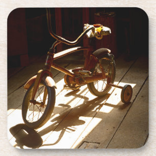 Kinderfahrrad in der ehemaligen Müllerei Untersetzer