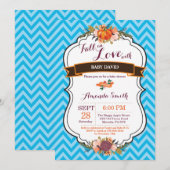 Kinderfall in Liebe Pumpkin Baby Dusche Einladung (Vorne/Hinten)