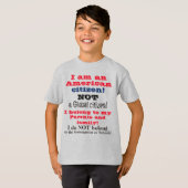 Kinderfamilie Amerikanischer Bürger Liebe T-Shirt (Vorne ganz)