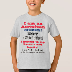 Kinderfamilie Amerikanischer Bürger Liebe T-Shirt