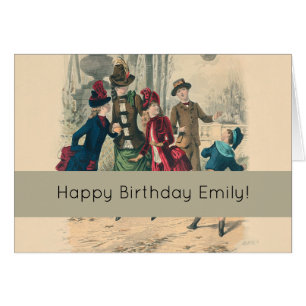 Kinderfamilie Antikes Viktorianisches Kind