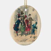 Kinderfamilie Antikes Viktorianisches Kind Keramik Ornament (Rechts)