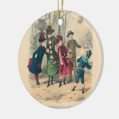 Kinderfamilie Antikes Viktorianisches Kind Keramik Ornament (Links)