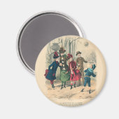 Kinderfamilie Antikes Viktorianisches Kind Magnet (Vorderseite/Rückseite)