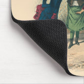 Kinderfamilie Antikes Viktorianisches Kind Mousepad (Ecke)