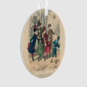 Kinderfamilie Antikes Viktorianisches Kind Ornament (Vorderseite)