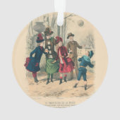 Kinderfamilie Antikes Viktorianisches Kind Ornament (Rückseite)