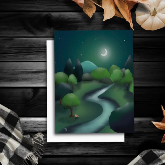 Kinderfantasiebuch-Illustrationsblanke-Karte Postkarte