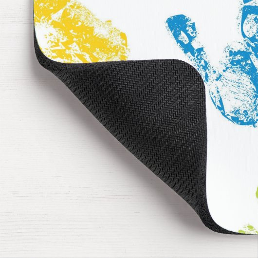 Kinderfarbe Handprint Mousepad (Ecke)