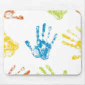 Kinderfarbe Handprint Mousepad (Vorne)