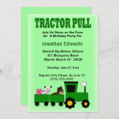 Kinderfarm Thema Geburtstag Einladung (Vorne/Hinten)