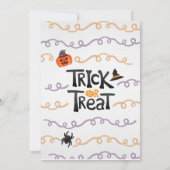 Kinderfeier anlässlich der Geburtstagsparty Einladung (Rückseite)