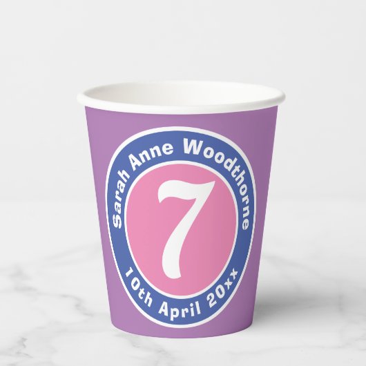 Kinderfeier mit Alter Pappbecher (Vorderseite)