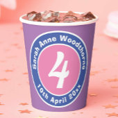 Kinderfeier mit Alter Pappbecher