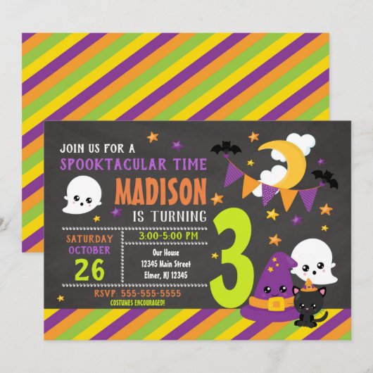 Kinderfeiertag - Einladung (Vorne/Hinten)