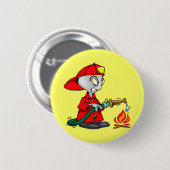 Kinderfeuerwehrmann-T-Shirts und Kindergeschenke Button (Vorne & Hinten)