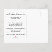 Kinderfilm & Elterndatum Nacht laden Postkarte ein (Rückseite)