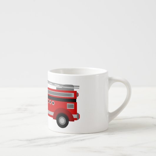 Kinderfiretruck-kleine Keramik-Tasse Espressotasse (Rechts)