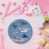 Kinderflugzeug und Jet-Party Pappteller (Party)