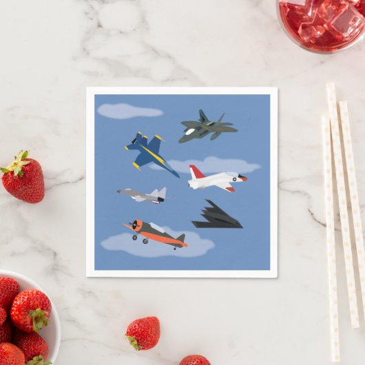 Kinderflugzeug und Jet-Party Serviette (Beispiel)