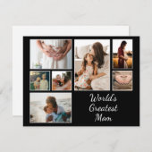 Kinderfoto-Collage der Besten Mama der Welt (Vorne/Hinten)