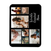 Kinderfoto-Collage der Besten Mama der Welt Magnet (Vertikal)