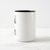 Kinderfoto-Collage der Beststen Vater-Familie der Zweifarbige Tasse (Mittel)