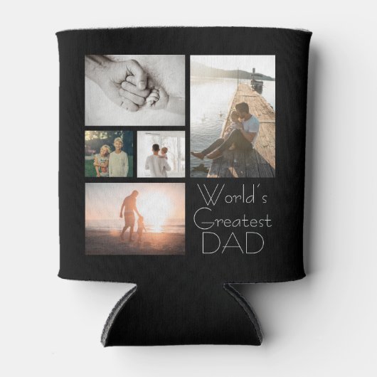 Kinderfoto-Collage für die Beste Vater-Familie der Dosenkühler (Vorderseite)