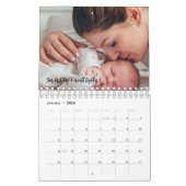 Kinderfotografie-Collage-Familie im ersten Jahr Kalender (Jan 2026)