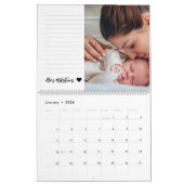 Kinderfotografie-Collage-Familie im ersten Jahr Kalender (Jan 2026)