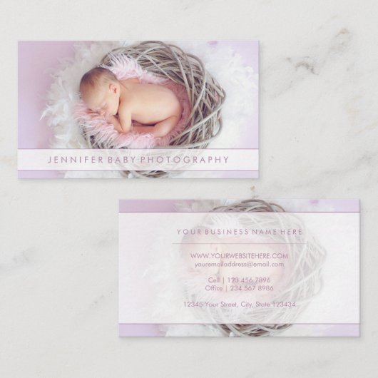 Kinderfotografie Visitenkarte (Vorne/Hinten)