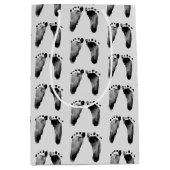 Kinderfotos auf Grau Mittlere Geschenktüte (Vorderseite)