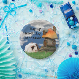 Kinderfreudige Guinea Geburtstag Pig Mushroom Hous Pappteller