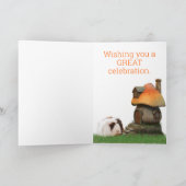 Kinderfreudigkeit Geburtstagsfeier Guinea Pig Mush Karte (Innenseite)